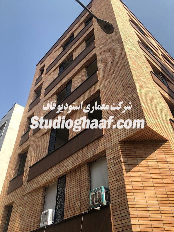 نمونه طراحی نما با آجر
